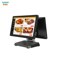 Système de point de vente tactile pour restaurants, Windows, caisse enregistreuse tout-en-un, Core I5, 8 Go de RAM, 128 Go de stockage