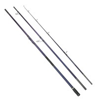 Canne à pêche en carbone super-résistant pour la pêche en mer, en rivière et en ruisseau, 3 sections, 4,2 m/4,05 m, pour lancer longue distance et la pêche au popping