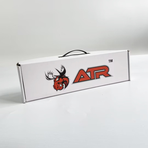 Caja de Cartón Corrugado Larga Personalizada, Impresión a Todo Color con Logotipo, Caja de Regalo con Tapa y Asa de Plástico para Envío - Product Image 1