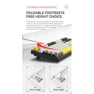 คีย์บอร์ดเล่นเกมขนาดเล็ก dB K98คีย์บอร์ดแมโครแกนสีเขียวนิยามกลไกเรืองแสงคอมพิวเตอร์ภาษาอังกฤษ - Product Image 3