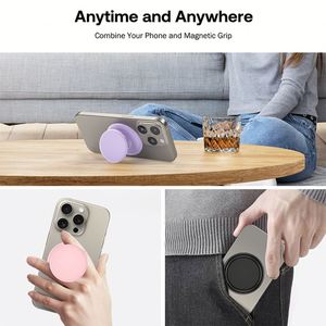 Biểu Tượng Tùy Chỉnh Từ Điện Thoại Grip Mềm Silicone Ngón Tay Grip up Ổ Cắm Chủ Foriphone16 Di Động Cầm Tay Điện Thoại Di Động Đứng Nam Châm Chủ - Product Image 6