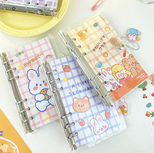 Cuaderno espiral lindo Animal estudiante de Corea papelería creativa PVC y cubierta de papel portátil fresco pequeño Bloc de notas - Product Image 1