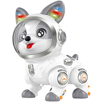Jouet interactif intelligent de chien de robot de marche de lumière de LED avec l'enregistreur vocal animal de compagnie électronique éducatif pour le jeu de musique des enfants