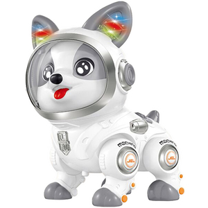Juguete inteligente interactivo con luz LED para caminar, Robot para perros con grabadora de voz, mascota electrónica educativa para reproducción de música para niños - Product Image 3