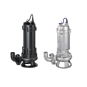 Pompe centrifuge submersible industrielle électrique verticale en fonte et acier inoxydable WQ/WQF pour eaux usées - Product Image 1