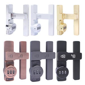 Jin Aoding – serrure à combinaison en alliage de zinc, sans perçage, pour armoire, tiroir, porte de réfrigérateur, style moderne et simple - Product Image 5