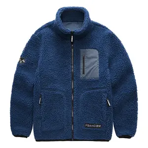 Chaqueta de lana cálida gruesa de invierno de alta calidad para hombre, logotipo personalizado, estilo Formal, sin <span class=keywords><strong>capucha</strong></span>, <span class=keywords><strong>con</strong></span> decoración bordada - Product Image 1
