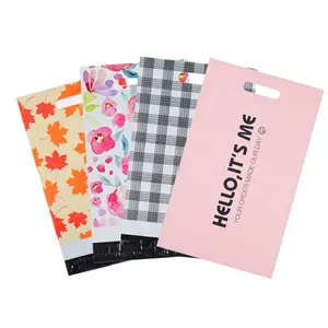 Personalizado Plástico Impermeável Personalizado Postal Mailing Bags Mailers Envio Com Alças Mailing Bags Para Vestuário