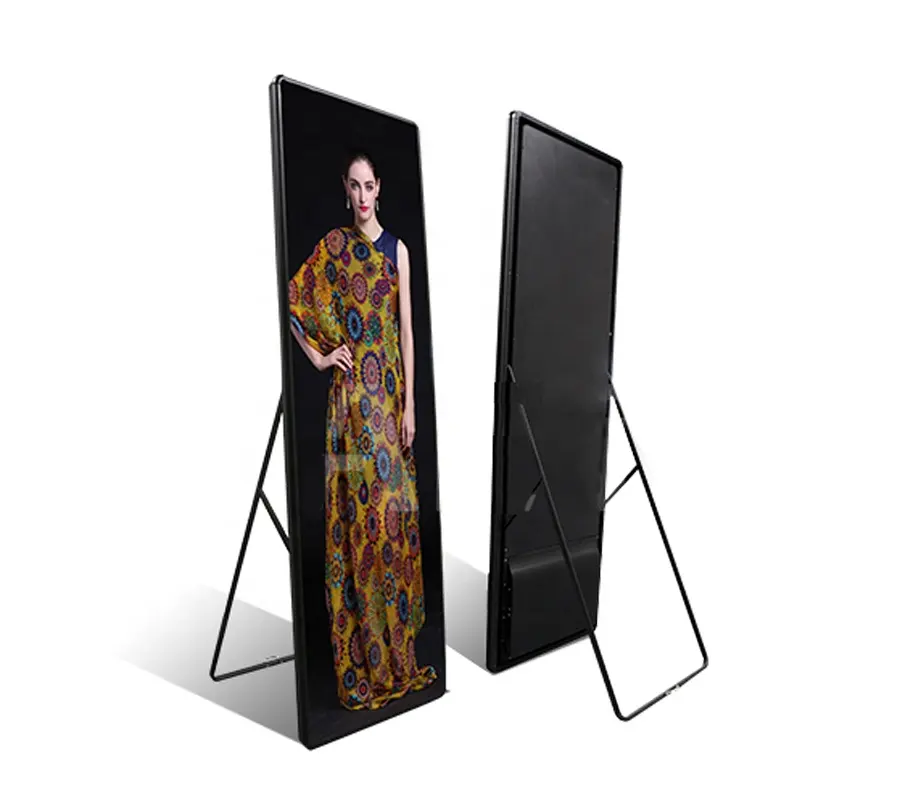 3G 4G WIFI p2.5 led poster display indoor p2.5 led module advertising stand led panel digital led poster display