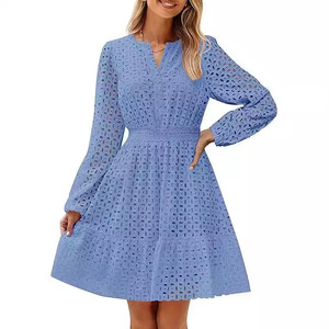 Robe trapèze vintage polyvalente, coupe ample, nouveau design, sans manches, mini-robe imprimée, respirante, effet délavé - Product Image 5