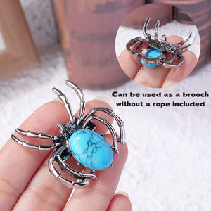 Colgante y Broche de Araña de Cristal Natural al por Mayor para Joyería de Brujería de Halloween, Accesorio de Fiesta, Regalo - Product Image 1