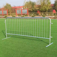 Barrière pour piétons de sécurité pliable mobile en plastique galvanisé en acier aluminium