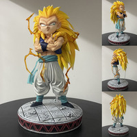 2 Styles 25cm Dragon Super Saiyan 3 Gotenks Anime Action Figure Gk Statue Collection Modèle Jouets Cadeaux