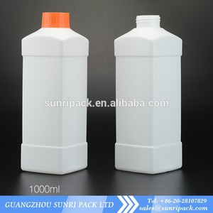 Bouteilles en <span class=keywords><strong>plastique</strong></span> HDPE carrées plates de 1000 ml 1 L pour usage chimique - Product Image 2