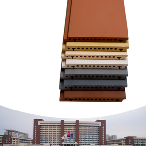 Panneau en terre cuite minimaliste moderne, lignes épurées et texture naturelle pour les studios architecturaux et les bureaux de design, façade de bâtiment - Product Image 2