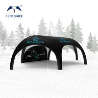 Nouveau design design brillant hexagonal grand dôme gonflable tente chapiteau extérieur auvent avec une résistance exceptionnelle au vent