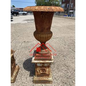 Maceta de urnas de jardín con columna para decoración interior y exterior 2023 últimos centros de mesa de jardín maceta de urnas con columna superventas - Product Image 2