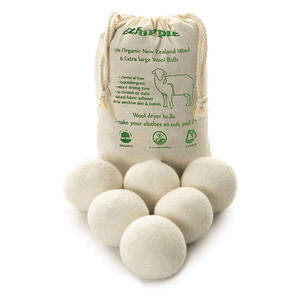 Lot de 6 boules de séchage en <span class=keywords><strong>laine</strong></span> de mouton écologique et durable XL 100% 7cm boule de séchage en coton pour blanchisserie - Product Image 2