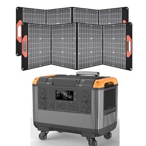 <b>Solar</b> Power Travelling Camping 110v 230v Portable Station 2400W 3000W <b>Generator</b> with Battery Pack - Product Image 6