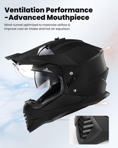<span class=keywords><strong>Casco</strong></span> de Motocicleta Doble Propósito para Aventura, con Visera Solar Compatible con Pinlock, para Moto de Nieve, ATV, Motocross, Todoterreno - Product Image 5