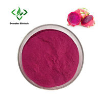 EU & USDA Biologisch Vriesgedroogd Rood Drakenfruit Roze Pitaya Poeder Voedingskwaliteit Wateroplosbaar