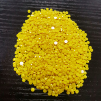Perles de peinture diamant rondes brillantes de haute qualité DMC447, 2,8 mm, 26 facettes, avec paillettes, vente en gros