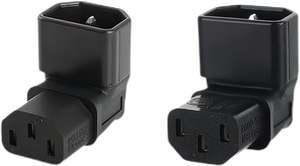 Adaptateur d'extension d'alimentation IEC 320 C14 3 broches mâle vers C13 femelle PDU PSU UPS Prise pour support mural TV LED LCD - Product Image 3