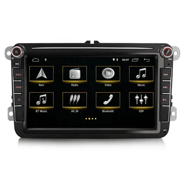 Erisin ES3185V 8 ''Android 10.0 Car Dvd Player ระบบนำทาง GPS วิทยุอัตโนมัติสำหรับ VW/ที่นั่ง Altea Leon Skoda/Octavia