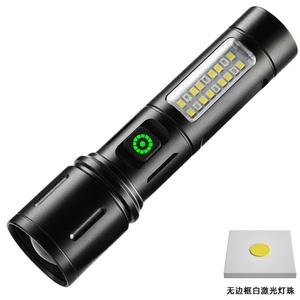 Mini Nhôm Hợp Kim Dài Có Thể Sạc Lại LED <span class=keywords><strong>Torch</strong></span> Ánh Sáng Không Thấm Nước Điện Hiển Thị Đèn Pin Mạnh Mẽ Đèn Pin - Product Image 2