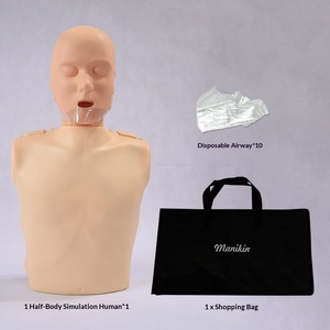 Maniquí de Simulación de RCP SCIEDU, Modelo de Medio <span class=keywords><strong>Cuerpo</strong></span> <span class=keywords><strong>Humano</strong></span>, Entrenamiento de Primeros Auxilios, Respiración Artificial, Simulador Médico - Product Image 3