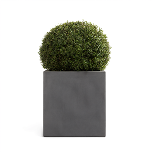 Jardinière carrée en fibre de verre Etechan, grande, pour extérieur, aspect béton moderne - Product Image 2