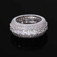 Anillo de Dedo Mlluki Chapado en Oro con Circonita Cúbica para Mujer, Anillo de Tenis con Circonitas, Estilo Hip Hop, Joyería Fina, Regalo