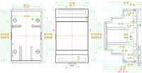 Boîtier de commande industriel BAHAR ENCLOSURE BRT 80002 avec matériau ABS ignifuge IP40, rail DIN, contacteur et PLC