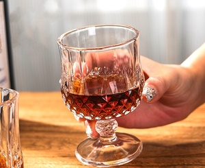 Glassware <strong>Flutes</strong> Luxury Crystal Clear Retro Wine Glasses <strong>Champagne</strong> Shot <strong>Wholesale</strong> Vintage Wine Goblet Glass Cup - Product Image 6