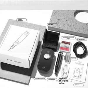 Novo Lançamento: Furadeira de Unhas em Liga de Alumínio Certificada CE, 35000rpm, Recarregável, Silenciosa, Sem Fio, Ferramenta Profissional de Manicure - Product Image 5