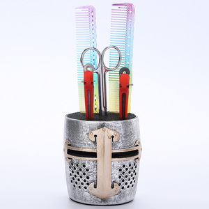 Soporte para tijeras con forma de calavera, con peine para herramientas de peluquería, decoración de salón, estilo de plástico duradero A B C D E F - Product Image 5