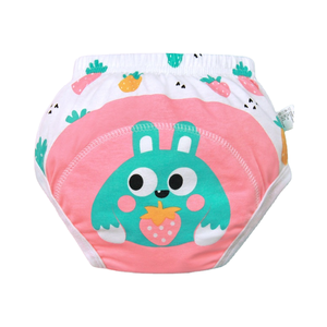Pantalones de entrenamiento infantil de algodón puro, pañal de baño transpirable a la moda para bebés y niños pequeños con bolsillo, función suave para el cuidado del bebé - Product Image 4