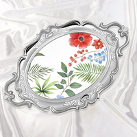 Vente en gros de plateau en PP doré pour la fête de mariage ou le stockage de bonbons biscuit plat de riz en or