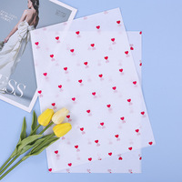 Vente en gros de papier d'emballage fleur couleur coréenne poire en forme de cœur Stock vêtements chaussures doublure intérieure Bouquets cadeau emballage