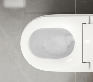 Toilette intelligente YUNJET de haute qualité, entièrement automatique, avec télécommande, chasse d'eau automatique, siphon en P inclus, réservoir dissimulé, siège chauffant, garantie 2 ans - Product Image 5