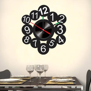 Nouveau design noir chiffres et chiffres adhésif <span class=keywords><strong>vinyle</strong></span> horloge murale <span class=keywords><strong>autocollant</strong></span> - Product Image 6