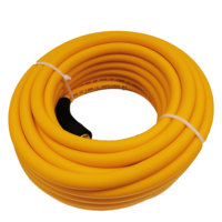 Tuyau d'air hybride haute résistance 300 PSI 3/8 pouce x 50 pieds avec raccords MNPT 1/4'' flexible, durable, léger, haute pression, industriel