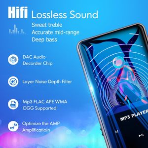 Aiworth 96GB Portable Digital MP3 MP4 <b>Player</b> <b>for</b> <b>Kids</b> <b>for</b> Bluetooth 5.0 HD Speaker FM Radio E-Book Lossless <b>Music</b> Supports FLAC - Product Image 3