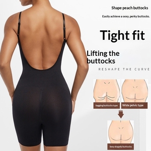 Body sculptant dos nu pour femme, effet ventre plat, compression ferme, lingerie amincissante, grandes tailles - Product Image 2