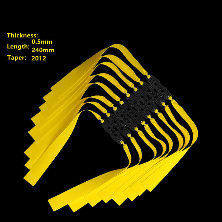 Powerful Slingshots Rubber Band Natural Latex Catapult Flat Flatband