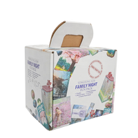 Individuell Bedruckte Robuste Wellpappe-Tragetasche Faltbare Verpackungsbox für Geschenke Lebensmittel Snack-Verpackung