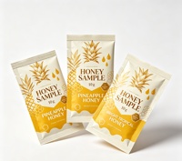 Sachets d'échantillons de miel personnalisés, recyclables et pratiques, en forme de bande, pour thé, cadeaux, emballage souple et sûr pour les aliments