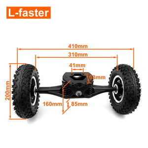 8 بوصة الطرق الوعرة عجلات الجبلية لوح التزلج شاحنة مجلس كيت مكونات لوحة 200X5 0 عجلة هوائية ل الكهربائية لوح التزلج - Product Image 3