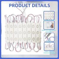 400 pièces de modules LED blancs 10000K 1,5W 12V DC IP65 étanches, avec adhésif au dos, pour éclairage de vitrine, lettres gonflables décoratives