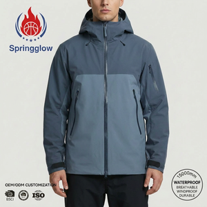 Veste de neige imperméable pour homme avec logo personnalisé OEM, 15000 mm, combinaison de ski pour homme, veste de <span class=keywords><strong>snowboard</strong></span>, parka thermique isolée pour la montagne - Product Image 1
